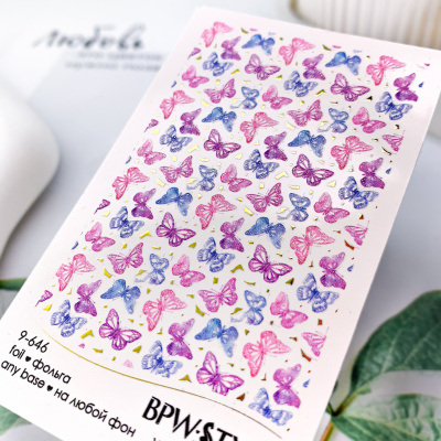 Слайдер-дизайн SPARKLE Бабочки золото из каталога Слайдеры SPARKLE, в интернет-магазине BPW.style